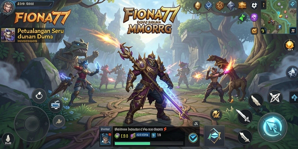 Gameplay seru dalam dunia fantastis FIONA77 yang menantang.