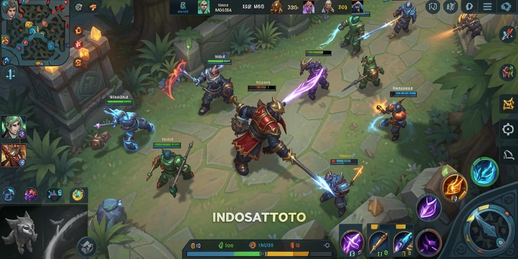 Tangkapan layar gameplay <strong>INDOSATTOTO</strong> yang menampilkan aksi pertempuran seru.