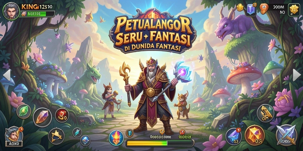Tangkapan layar KING123 menampilkan aksi petualangan yang mendebarkan.