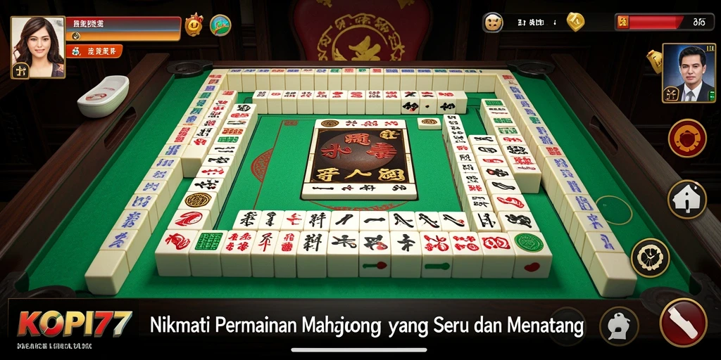 Gameplay seru dari KOPI77 dengan tile Mahjong yang menarik.