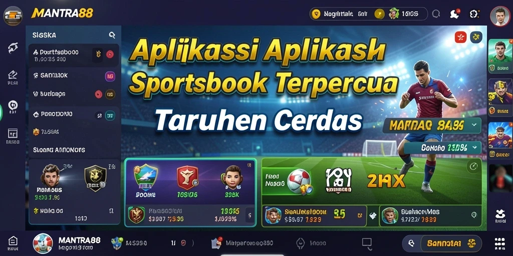 Screenshot MANTRA88 menampilkan antarmuka taruhan olahraga yang intuitif.