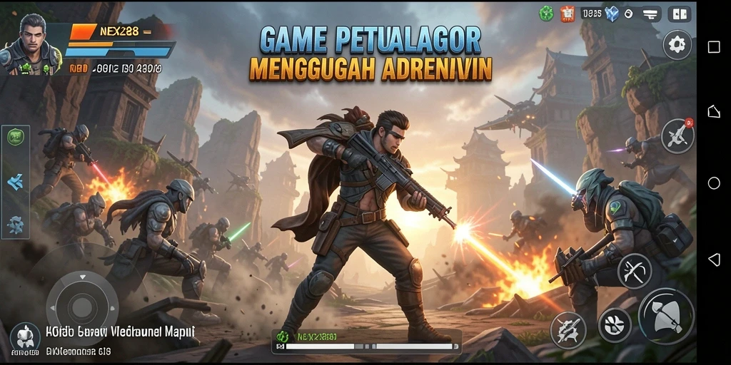 Tampilan gameplay NEX288 yang mendebarkan dengan aksi seru.